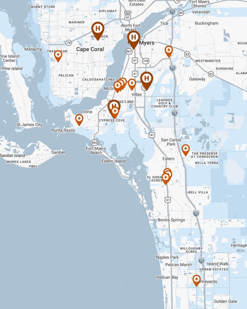 Florida Radiology Consultants Locations Map